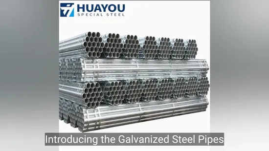 Z100 Z275 Dx52D Tubo de aço galvanizado de fábrica Ms Tubo redondo para andaimes