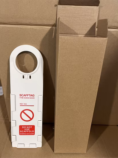 Andaime de suporte de etiqueta de andaime de segurança de plástico