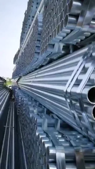 Tubo de aço redondo galvanizado por imersão a quente de 4 polegadas Q235 Q345 de alta qualidade Tubo Gi tubo de aço pré-galvanizado