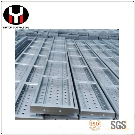 Andaime de prancha de metal de placa de aço de material de construção Andaime de plataforma de metal para plataforma de construção